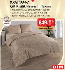 MOLİNELLA ÇİFT KİŞİLİK NEVRESİM TAKIMI